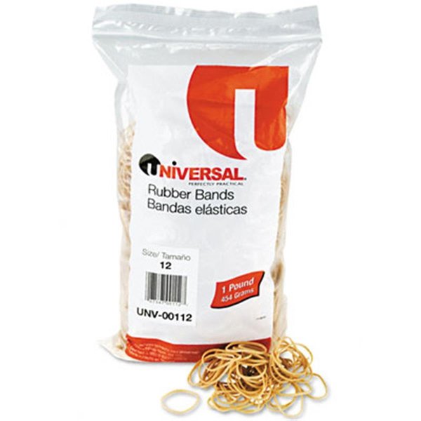 Universal Universal 00112 Rubber Bands- Size 12- 1-3/4 x 1/16- 2580 Bands/1lb Pack 112